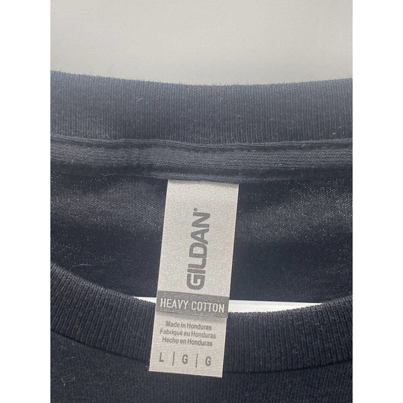 Disc Golf Shirt VERTIGO SWIRL Discgolfer Vinyl Custom Logo L T-Shirt Black - Picture 4 of 7